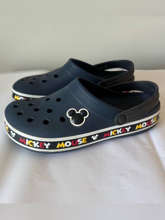 CROCS Shoes - CROCS Size 9 Women’s Navy Blue Mickey Mouse Clogs Sandals